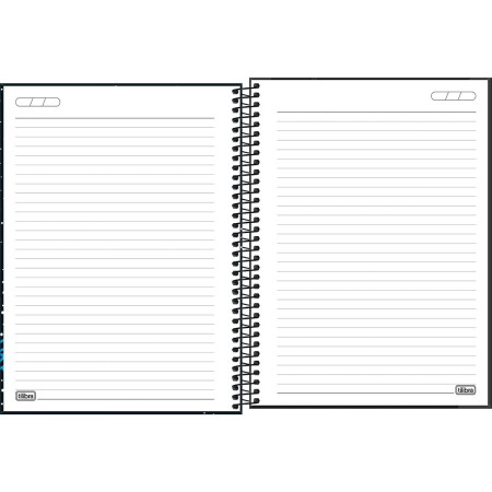 Foto ilustrativa Caderno Espiral Capa Dura Universitário 15 Matérias Spice Masculino 240 Folhas