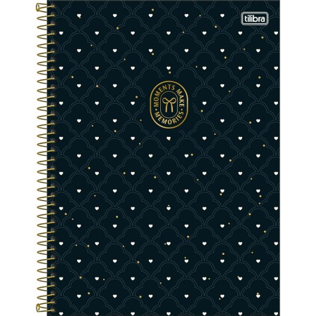 Foto ilustrativa Caderno Espiral Capa Dura Universitário 15 Matérias West Village 240 Folhas