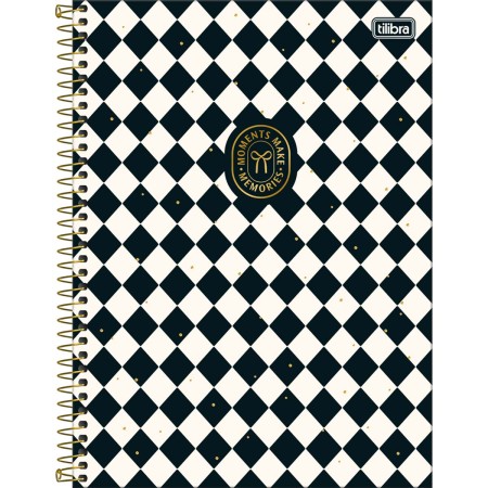 Foto ilustrativa Caderno Espiral Capa Dura Universitário 15 Matérias West Village 240 Folhas