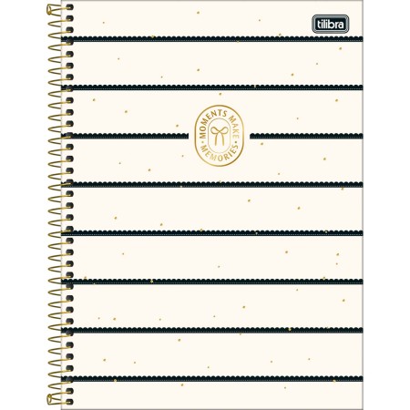 Foto ilustrativa Caderno Espiral Capa Dura Universitário 15 Matérias West Village 240 Folhas
