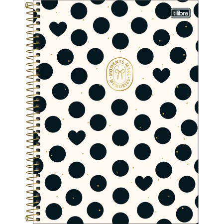 Foto ilustrativa Caderno Espiral Capa Dura Universitário 15 Matérias West Village 240 Folhas