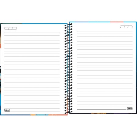 Foto ilustrativa Caderno Espiral Capa Dura Universitário 15 Matérias X-Racing 240 Folhas