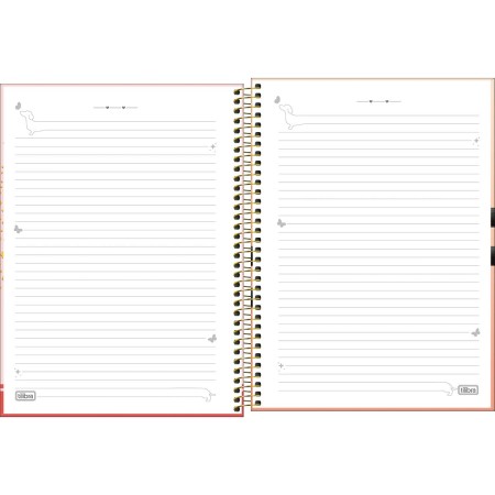 Foto ilustrativa Caderno Espiral Capa Dura Universitário 16 Matérias Brownie 256 Folhas