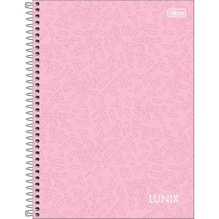 Foto ilustrativa Caderno Espiral Capa Dura Universitário 16 Matérias Lunix 256 Folhas