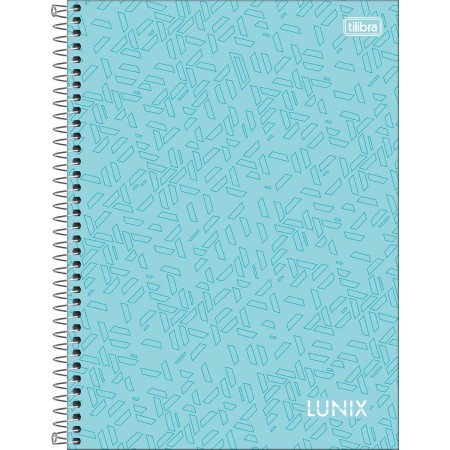 Foto ilustrativa Caderno Espiral Capa Dura Universitário 16 Matérias Lunix 256 Folhas