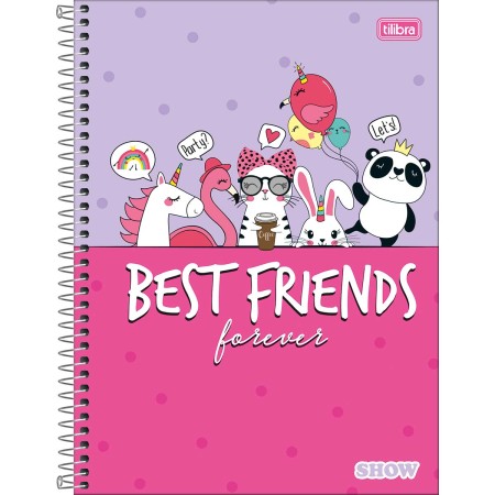 Foto ilustrativa Caderno Espiral Capa Dura Universitário 16 Matérias Show Feminino 256 Folhas