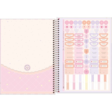 Foto ilustrativa Caderno Espiral Capa Dura Universitário 16 Matérias Soho 256 Folhas