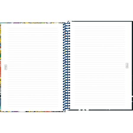 Foto ilustrativa Caderno Espiral Capa Dura Universitário 2 em 1 Simpsons 160 Folhas