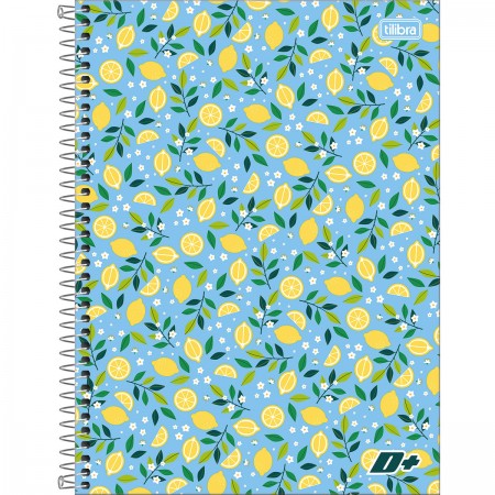 Caderno Espiral Capa Dura Universitário 20 Matérias D+ Feminino 400 Folhas  - D+ - Cadernos, Espiral Universitário - Tilibra