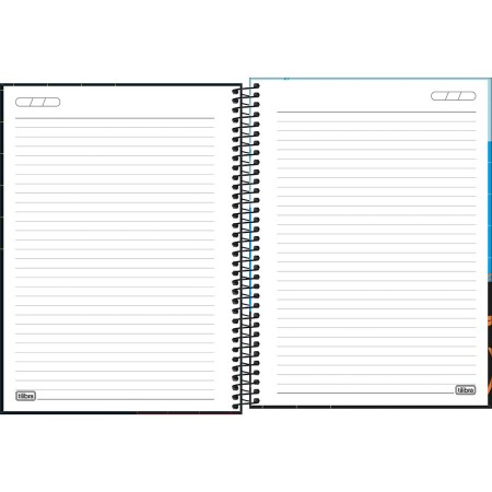 Foto ilustrativa Caderno Espiral Capa Dura Universitário 20 Matérias Flip+ Masculino 400 Folhas