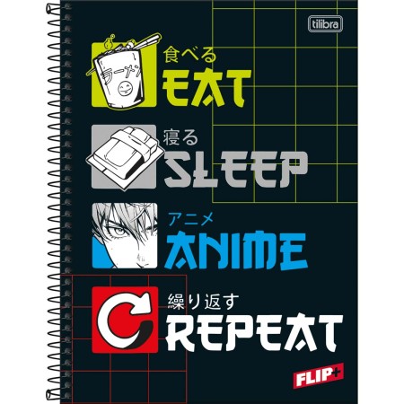 Foto ilustrativa Caderno Espiral Capa Dura Universitário 20 Matérias Flip+ Masculino 400 Folhas