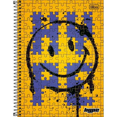 Foto ilustrativa Caderno Espiral Capa Dura Universitário 20 Matérias Hype 320 Folhas