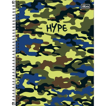 Foto ilustrativa Caderno Espiral Capa Dura Universitário 20 Matérias Hype 320 Folhas