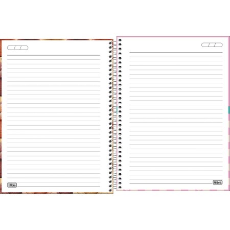 Foto ilustrativa Caderno Espiral Capa Dura Universitário 20 Matérias Like+ Feminino 400 Folhas