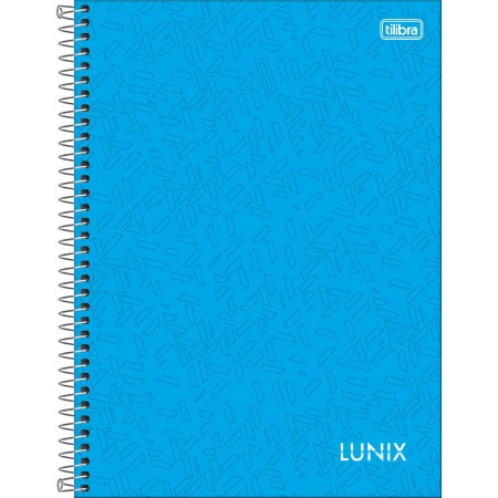 Foto ilustrativa Caderno Espiral Capa Dura Universitário 20 Matérias Lunix 320 Folhas