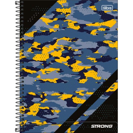 Foto ilustrativa Caderno Espiral Capa Dura Universitário 20 Matérias Strong 320 Folhas