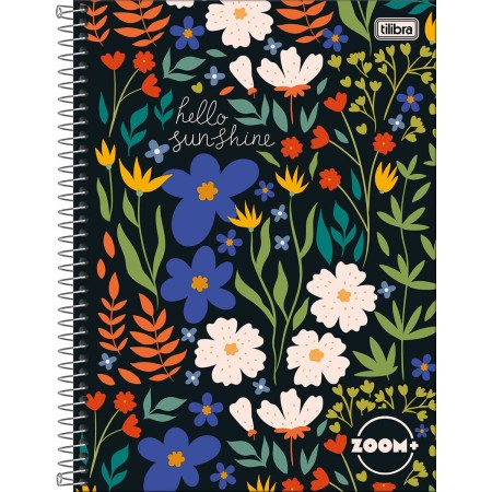 Foto ilustrativa Caderno Espiral Capa Dura Universitário 20 Matérias Zoom+ Feminino 400 Folhas