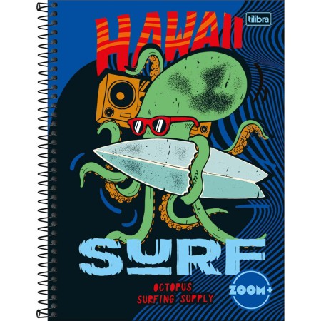 Foto ilustrativa Caderno Espiral Capa Dura Universitário 20 Matérias Zoom+ Masculino 400 Folhas