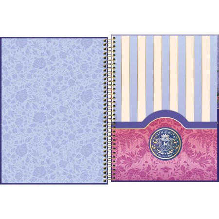 Foto ilustrativa Caderno Espiral Capa Dura Universitário Connect 1 Matéria Bridgerton 80 Folhas