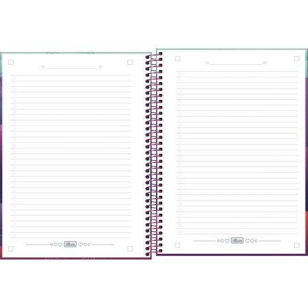 Foto ilustrativa Caderno Espiral Capa Dura Universitário Connect 1 Matéria Bubble 80 Folhas