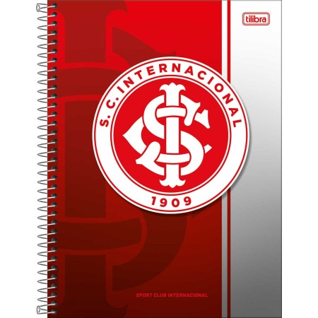 Foto ilustrativa Caderno Espiral Capa Dura Universitário Connect 1 Matéria Internacional 80 Folhas