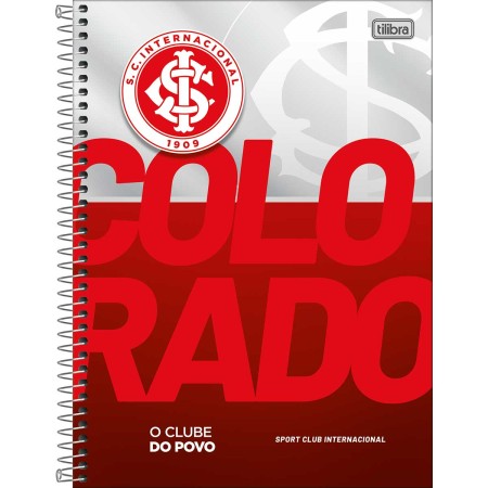 Foto ilustrativa Caderno Espiral Capa Dura Universitário Connect 1 Matéria Internacional 80 Folhas