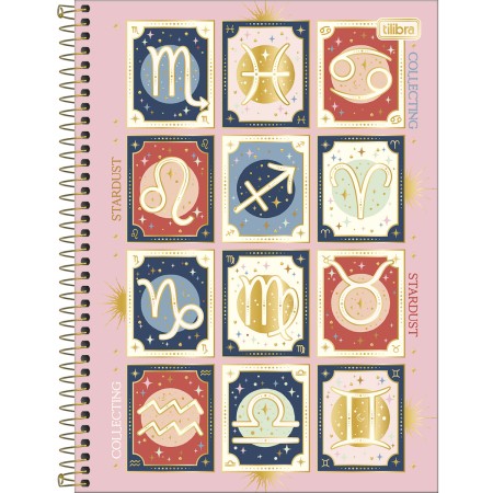 Foto ilustrativa Caderno Espiral Capa Dura Universitário Connect 1 Matéria Magic 80 Folhas