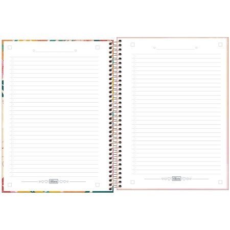 Foto ilustrativa Caderno Espiral Capa Dura Universitário Connect 1 Matéria Moana 80 Folhas