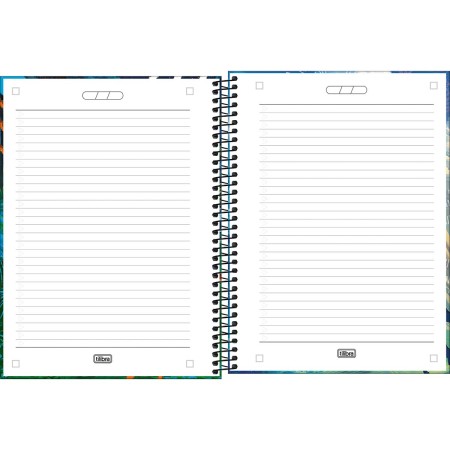 Foto ilustrativa Caderno Espiral Capa Dura Universitário Connect 1 Matéria Raptor 80 Folhas