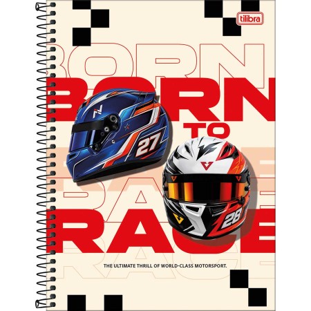 Foto ilustrativa Caderno Espiral Capa Dura Universitário Connect 1 Matéria Speed 80 Folhas
