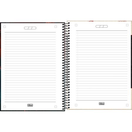 Foto ilustrativa Caderno Espiral Capa Dura Universitário Connect 1 Matéria Stranger Things 80 Folhas
