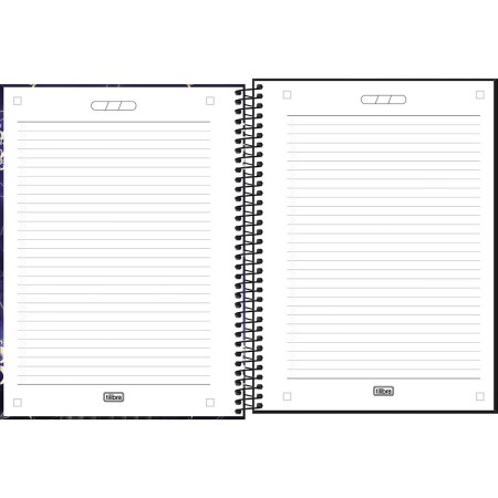 Foto ilustrativa Caderno Espiral Capa Dura Universitário Connect 1 Matéria Wandinha 80 Folhas