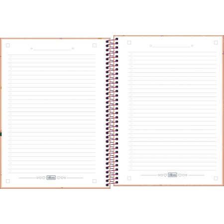 Foto ilustrativa Caderno Espiral Capa Dura Universitário Connect 1 Matéria West Girl 80 Folhas