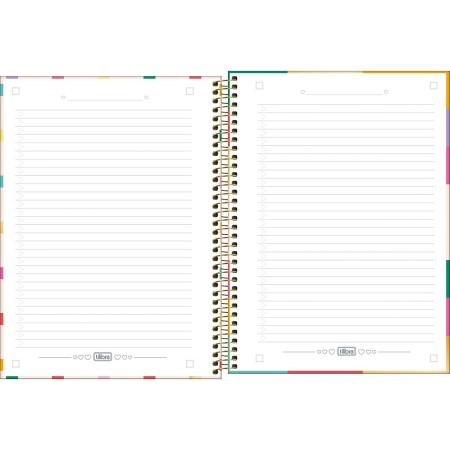 Foto ilustrativa Caderno Espiral Capa Dura Universitário Connect 10 Matérias Be Nice 160 Folhas