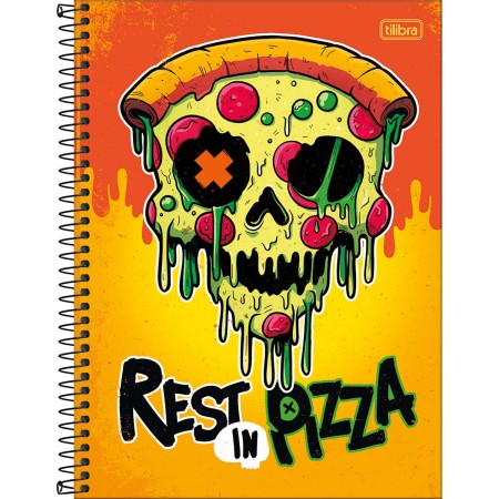 Foto ilustrativa Caderno Espiral Capa Dura Universitário Connect 10 Matérias Bone Z 160 Folhas