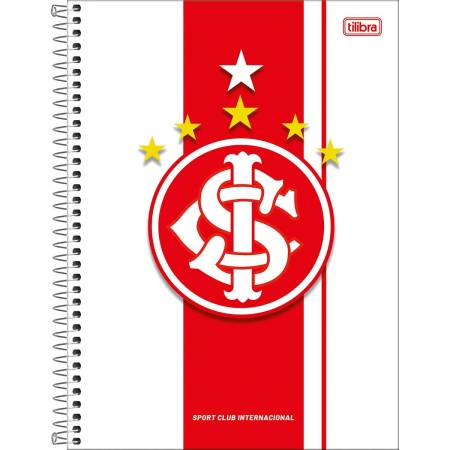 Foto ilustrativa Caderno Espiral Capa Dura Universitário Connect 10 Matérias Internacional 160 Folhas