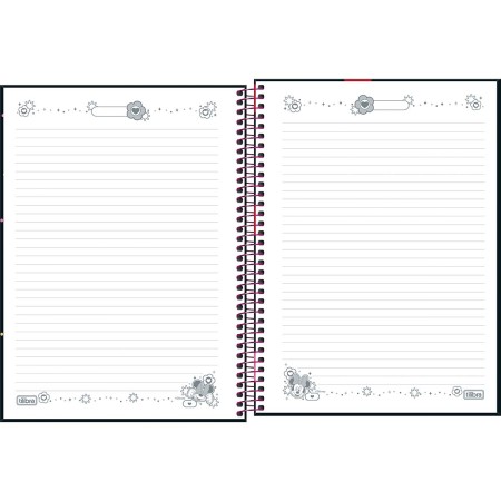 Foto ilustrativa Caderno Espiral Capa Dura Universitário Connect 10 Matérias Minnie 160 Folhas