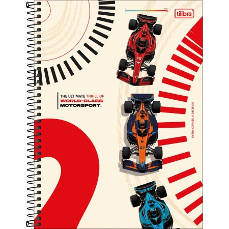 Foto ilustrativa Caderno Espiral Capa Dura Universitário Connect 10 Matérias Speed 160 Folhas