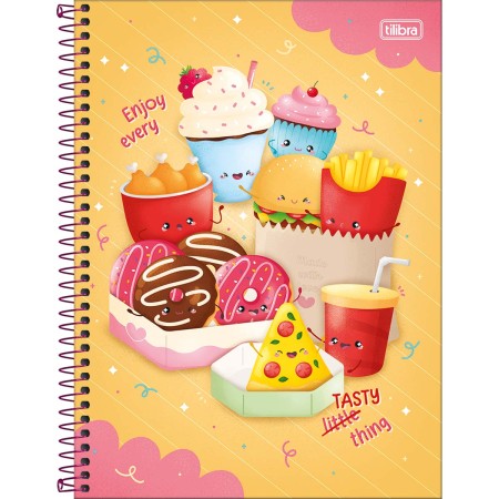 Foto ilustrativa Caderno Espiral Capa Dura Universitário Connect 10 Matérias Taste 160 Folhas