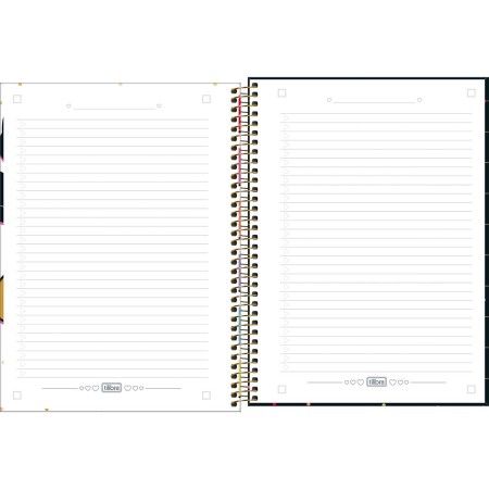 Foto ilustrativa Caderno Espiral Capa Dura Universitário Connect 12 Matérias Minnie 192 Folhas