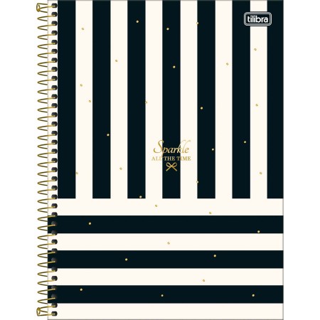 Foto ilustrativa Caderno Espiral Capa Dura Universitário Connect 12 Matérias West Village 192 Folhas