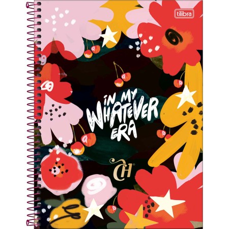 Foto ilustrativa Caderno Espiral Capa Dura Universitário Connect 16 Matérias Capricho 256 Folhas