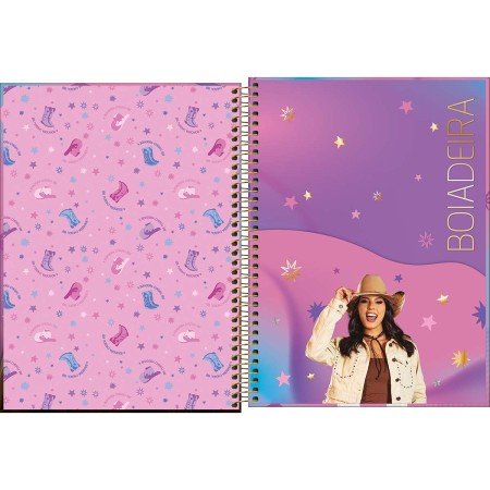Foto ilustrativa Caderno Espiral Capa Dura Universitário Connect 16 Matérias Magic 256 Folhas