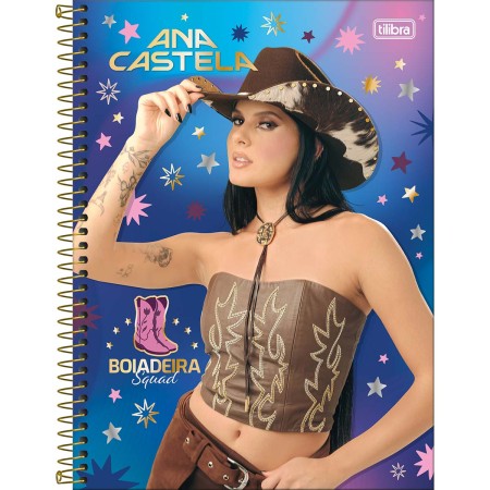 Foto ilustrativa Caderno Espiral Capa Dura Universitário Connect 16 Matérias Magic 256 Folhas