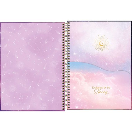 Foto ilustrativa Caderno Espiral Capa Dura Universitário Connect 20 Matérias Magic 320 Folhas