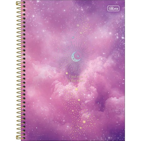 Foto ilustrativa Caderno Espiral Capa Dura Universitário Connect 20 Matérias Magic 320 Folhas