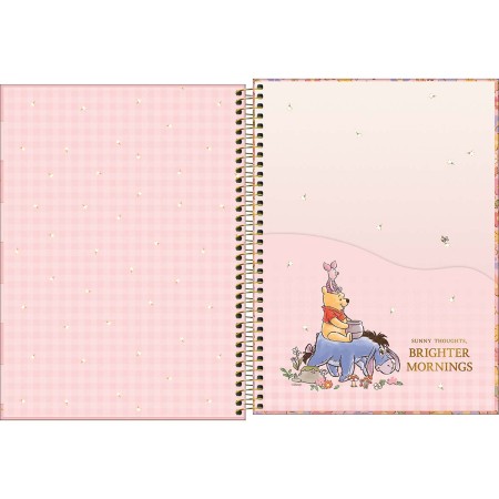 Foto ilustrativa Caderno Espiral Capa Dura Universitário Connect 20 Matérias Pooh 320 Folhas