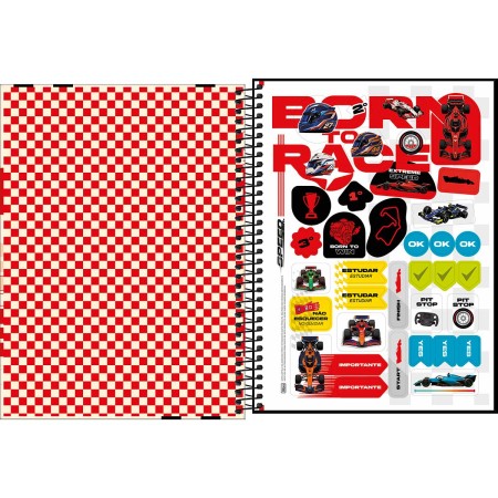 Foto ilustrativa Caderno Espiral Capa Dura Universitário Connect 20 Matérias Speed 320 Folhas