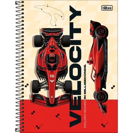Foto ilustrativa Caderno Espiral Capa Dura Universitário Connect 20 Matérias Speed 320 Folhas
