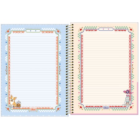 Foto ilustrativa Caderno Espiral Capa Dura Universitário Top 1 Matéria Doggy 60 Folhas